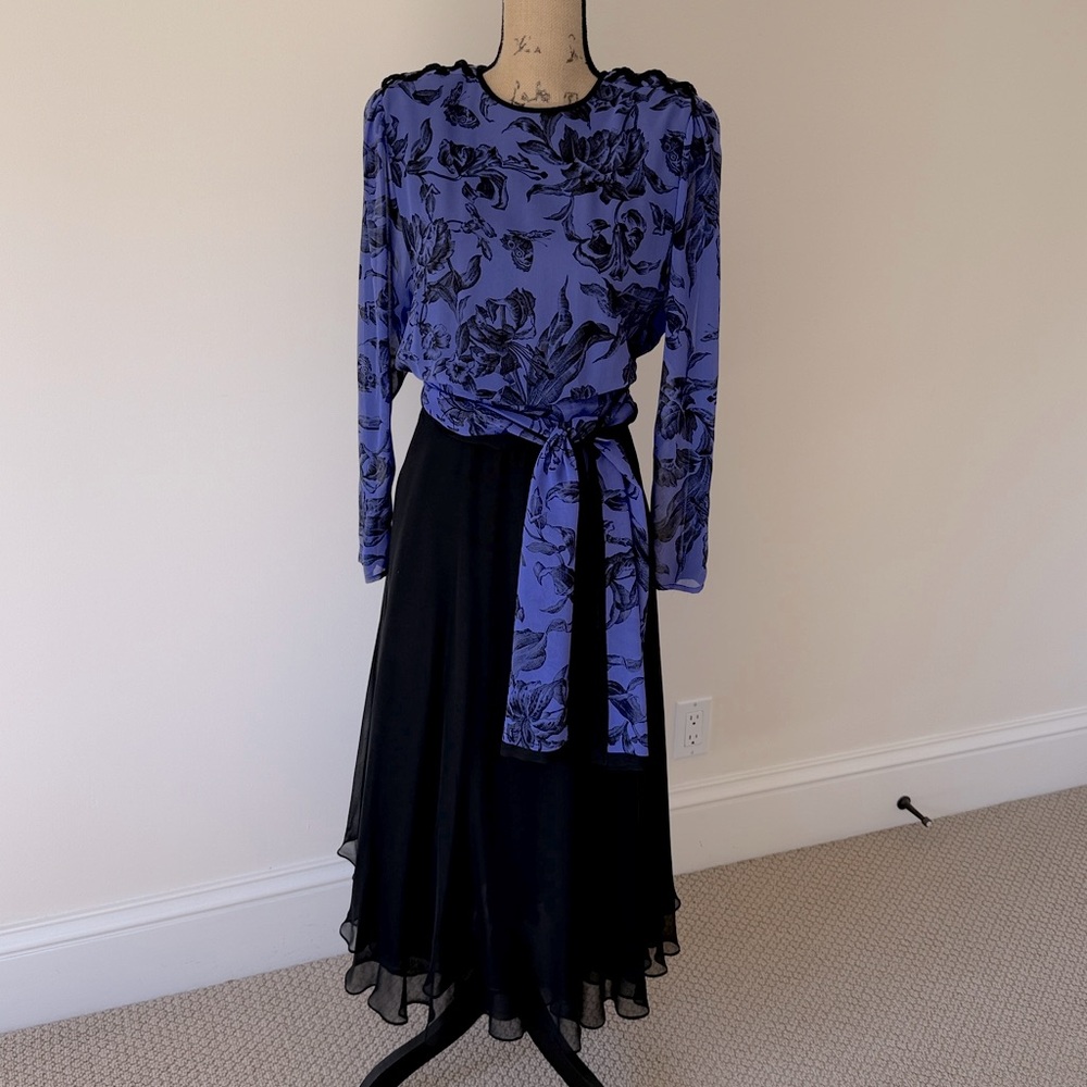 Diane Freis vintage silk dress